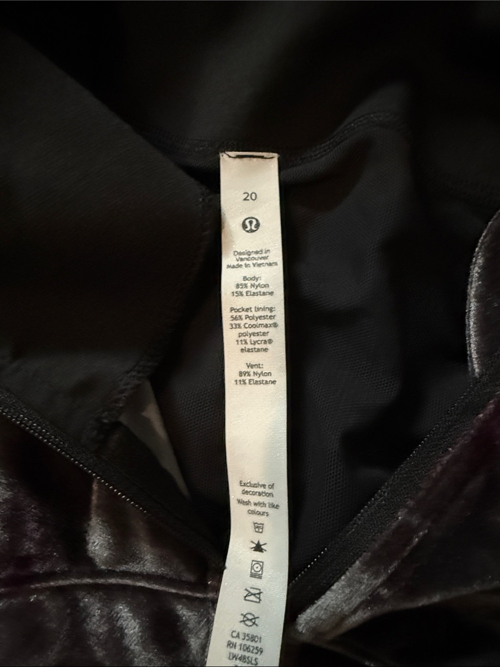 lululemon athletica Velvet Full-Zip Jacket in Deep Plum - Picture 2 of 3